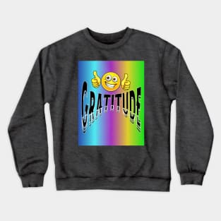 Thumbs Up for Gratitude Crewneck Sweatshirt